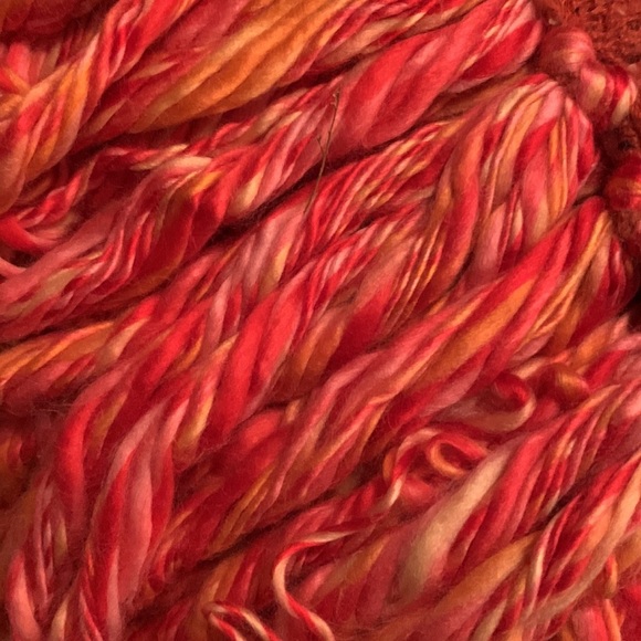 Anthropologie orange multi blanket scarf new without tags - Picture 7 of 8